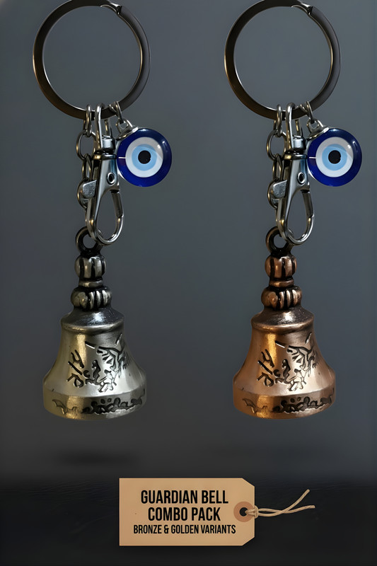 Hervia Metal GuardianBell for Good luck Key Chain