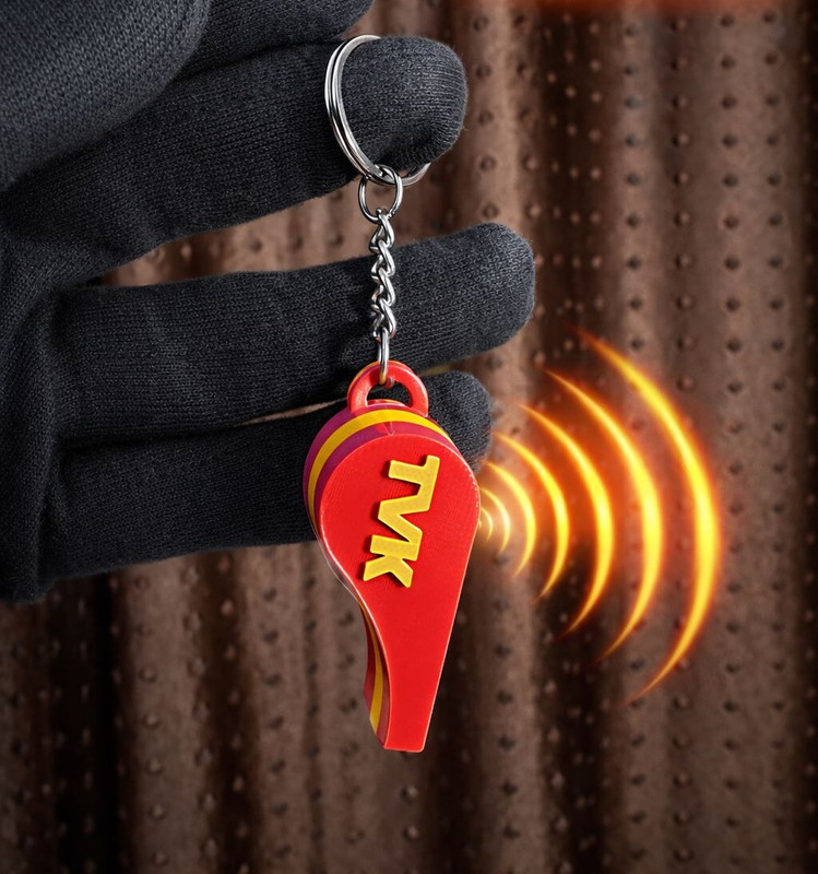 Wyn vouge TVK Whistle Keychain Key Chain