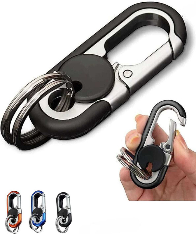 WROPZO Mens Car Key Chain, Personalized Creative Stainless Steel Car Keychain for Men Key Chain