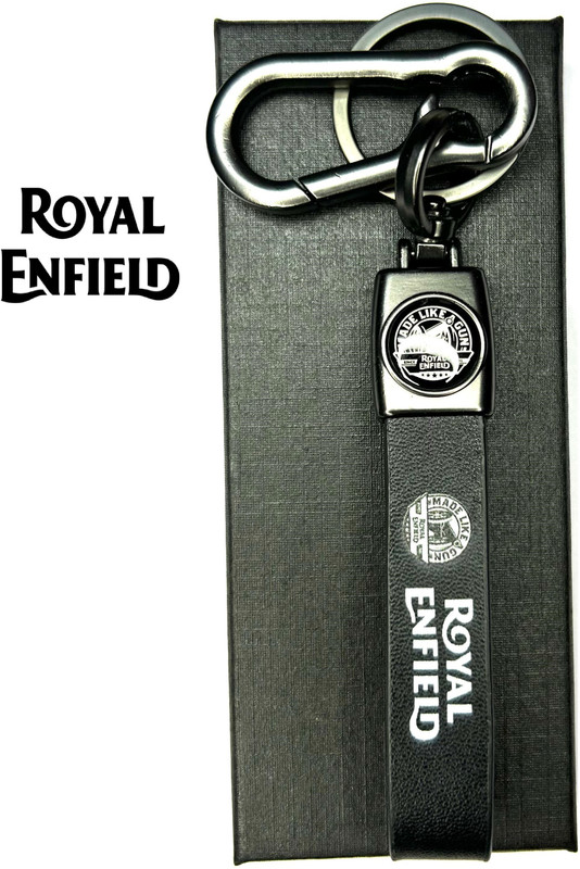 Royal galaxy New royalenfield Bike Premium Leather Strap Keychain Key Chain