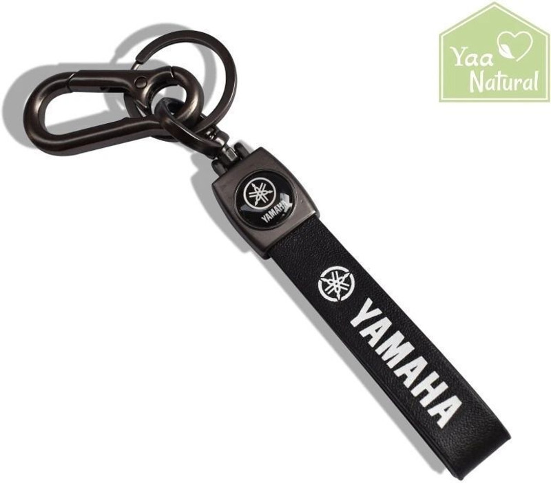 YAANATURAL LEATHER&Metal YAMAHA Bikes Stainless Steel KeyChain For Men Women |MT15|FZ|R15 Key Chain