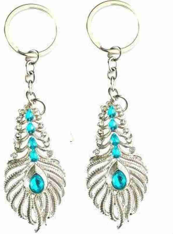MAHI TRADERS Peacock feather keychain & Best quality keychain Key Chain Key Chain