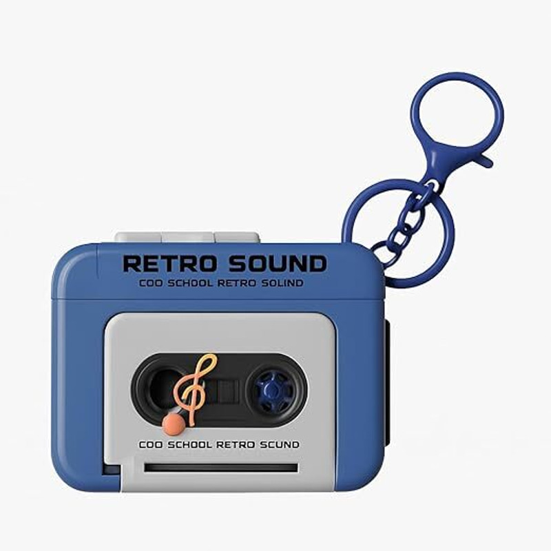 ZIVIN Mini Retro Radio Keychain with Voice Recorder & Music Player – 15-Second Audio Key Chain