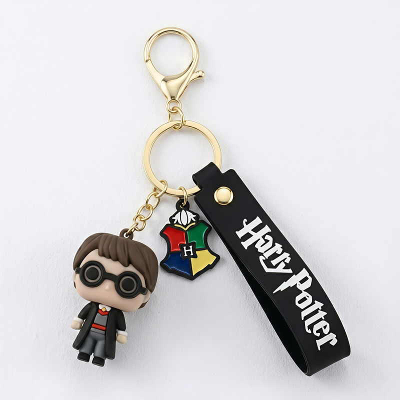 ZYNKAI Harry Potter Silicone Keychain | Cute Rubber Key Ring for Bags,Bike Keys & Gifts Key Chain