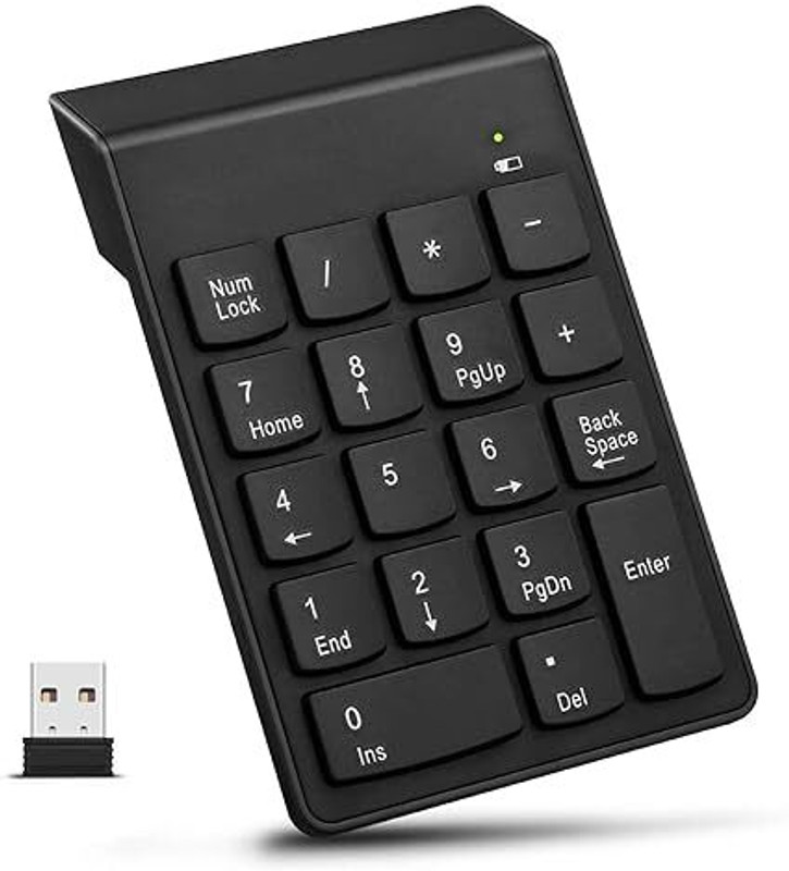 RuhZa 18 Keys Numpad for Laptop PC Notebook Desktop Laptop Keyboard Replacement Key