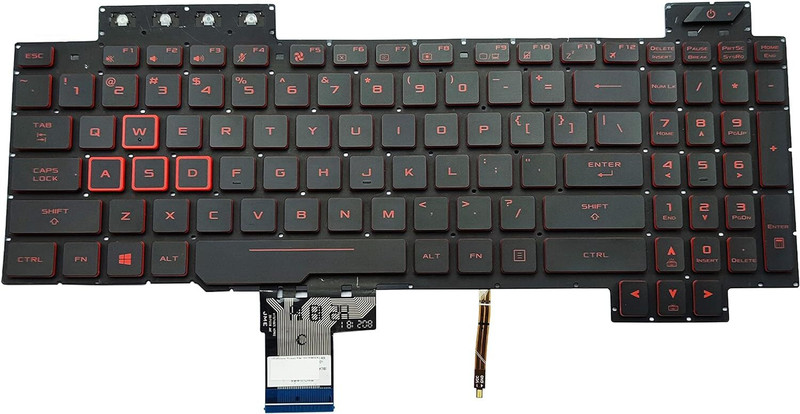 MACKTECH ASUS TUF Gaming FX505D FX505DY FX505DT FX505DU FX504 FX80 Laptop Keyboard Replacement Key
