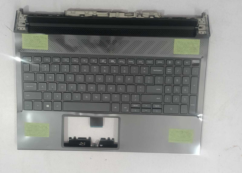 DJEnterprises Palmrest for DELL G15 5530 5535 025CCM Palmrest Backlit English Keyboard Black Laptop Keyboard Replacement Key