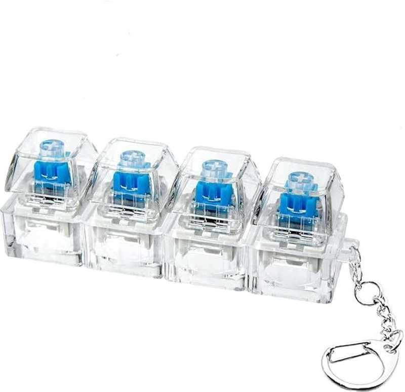 Aezara Mechanical Keyboard Switch Fidget Toy Keychain Key Chain