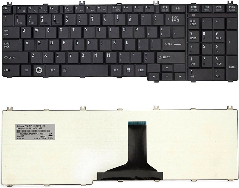 Lapstar Laptop Keyboard for Toshiba Satellite Pro C660 C665 L650 L655 L670 Series Laptop Keyboard Replacement Key