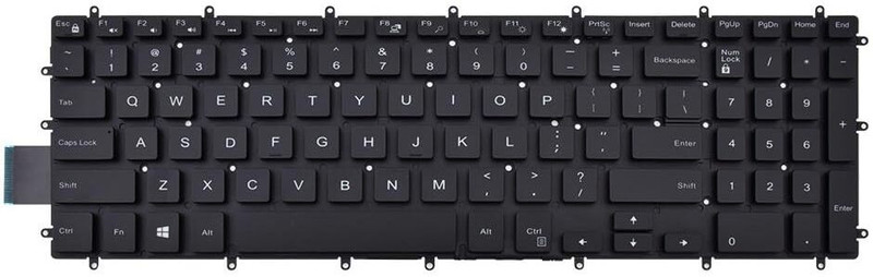 Forida Inspiron 5565 5567 5570 5575 5587 5765 5767 5770 5775 7566 7567 7568 7577 7588 Laptop Keyboard Replacement Key