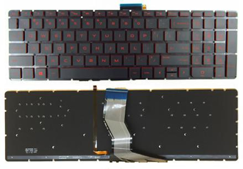Rathore computech HP Omen 15-ax 15-AX016TX 15-AX020TX 15ax red key Backlight keyboard Laptop Keyboard Replacement Key