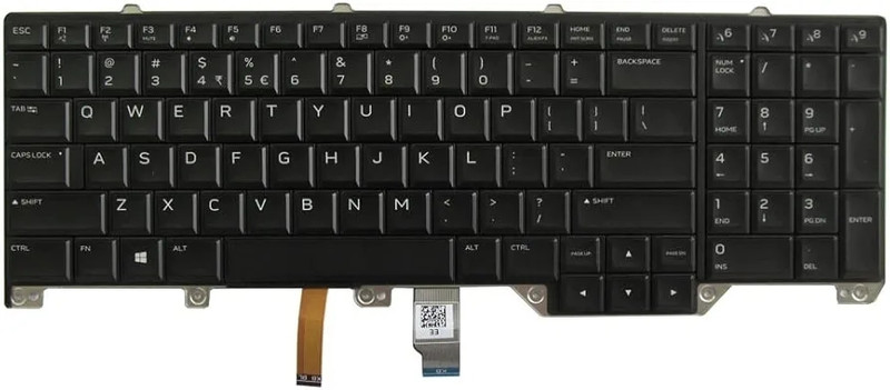 MACKTECH 17 R4 00WN4Y 0WN4Y PK131QB1A00 Laptop Keyboard Replacement Key