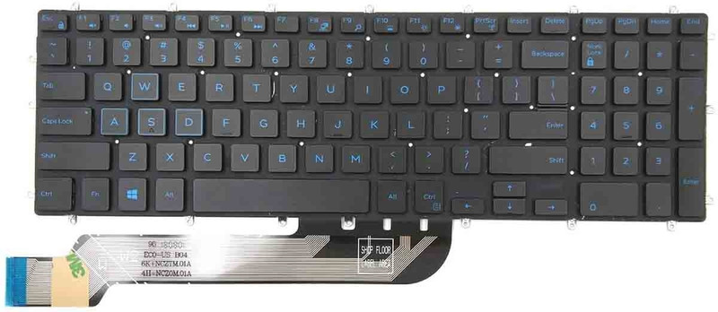 us info Keyboard for D,ell G3 3579 3779 G5 5587 G7 7588 5568 with Blue Backlit keyboard Laptop Keyboard Replacement Key