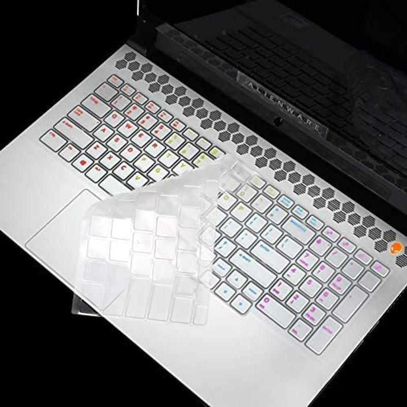 Saco Protector Skin Keyboard Cover Compatible for Dell Alienware M15 R2 15.6"/ Dell AW M17 R2/R3/R4 and Dell G7 17 7700 17.3 Inch Keyboard Skin(Transparent)