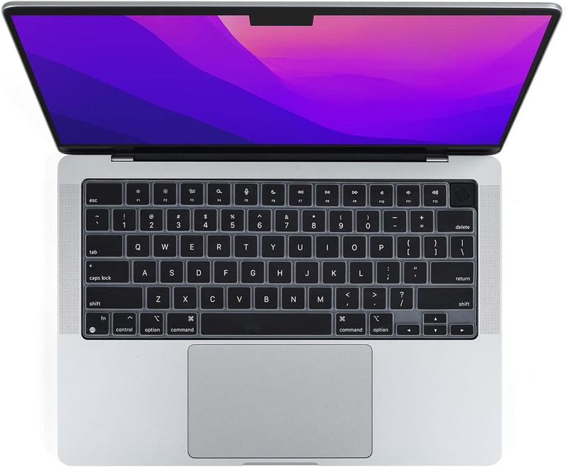 oaky MacBook Air 13 inch 2020 M1 Release Model A2179, A2337 Ultra Thin Keyboard Cover Ultra Thin Keyboard Cover, Waterproof, Dust-Proof Keyboard Protector Keyboard Skin(TPU Grey)