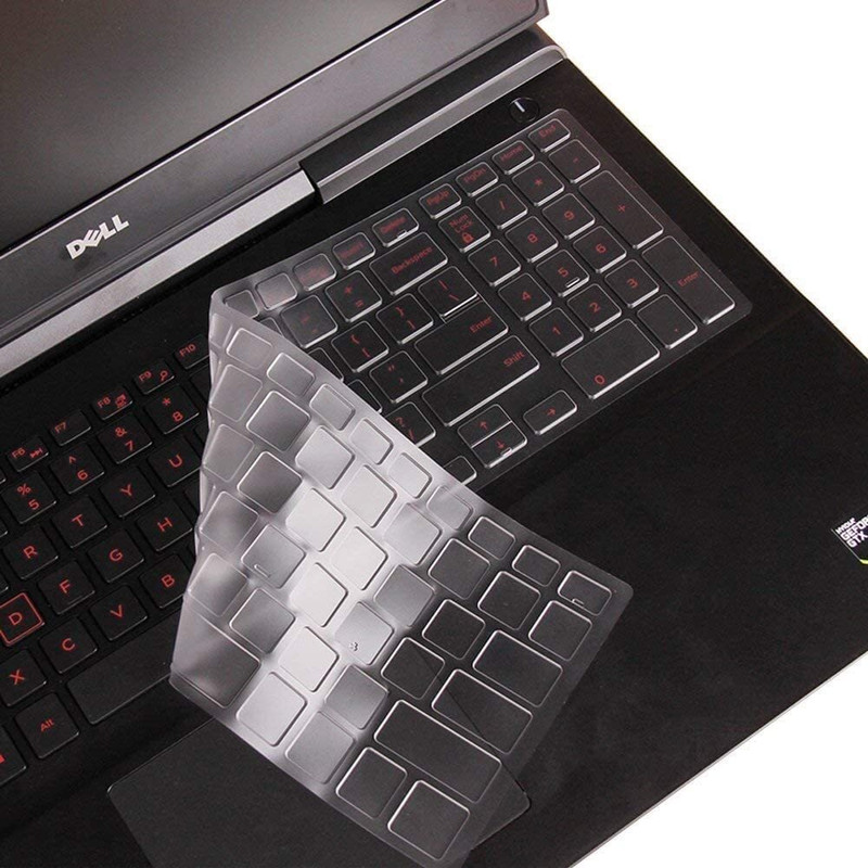 Capsa Premium Silicone cover for Dell Inspiron 15 3000 5000 7000 15.6 inch/Dell G3 G5 G7 15.6" Series Keyboard Skin(Clear)
