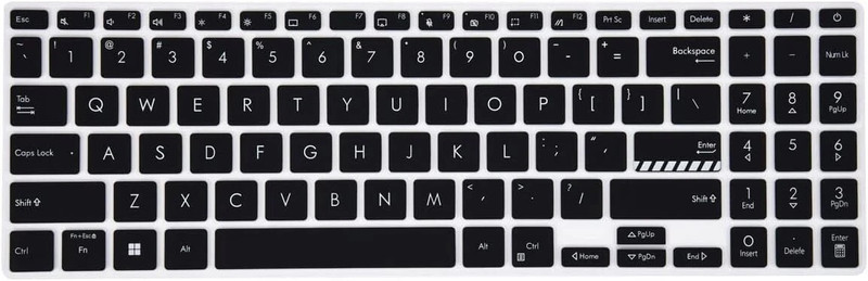 Saco Black,Silicone Keyboard Cover Skin for Vivobook Pro K571GT 15.6 Inch, ASUS Vivobook Pro 15 M3500 K3500 M6500, Vivobook Pro 16X M7600 N7600 16" Laptop Keyboard Skin(Black)