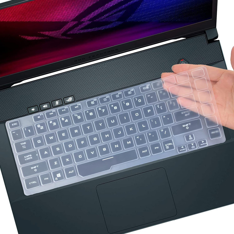 Saco Dust protector Keyboard Cover for ASUS ROG Strix Scar Gaming G531GV-DB76 G531GT-BI7N6 15.6" Laptop Keyboard Skin(Transparent)