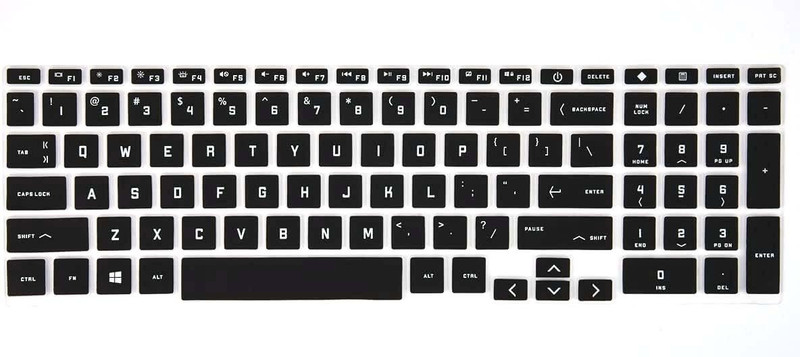 oaky 2025 2023 HP Victus 15.6 inch /HP Victus 16.1 inch HP Victus Gaming Laptop 15-FA, 15-FB 16-D, 16-E, 16-S Series.. Keyboard Skin(Silicon Black)