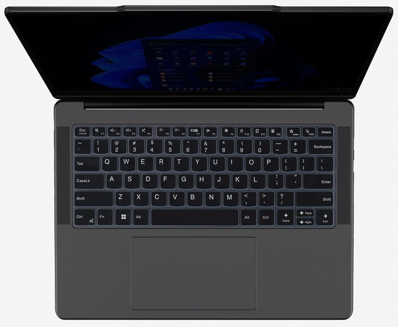 Saco Laptop Keyboard Cover Compatible for 2024 Lenovo Yoga Slim 7 83CV002DIN Series Built-in AI 14 Inch Laptop Keyboard Skin(Black)