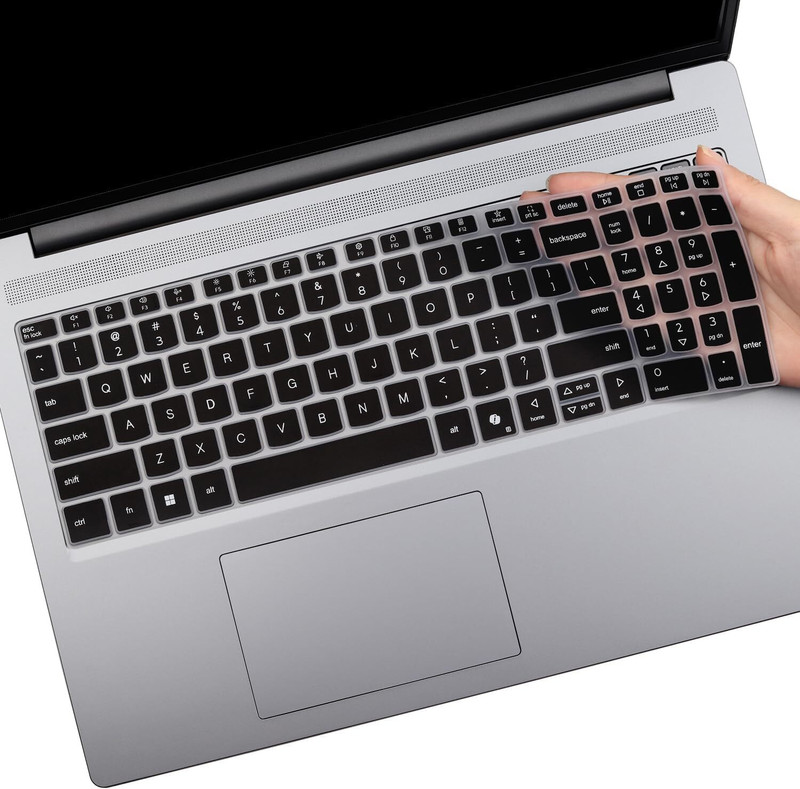 Saco Laptop Keyboard Cover Compatible for 2025 lenovo ideapad slim 3 15IRH10 Model 83K100C6IN, 83K100CGIN, 83K100CJIN Series 15.3 Inch Laptop Keyboard Skin(Black)
