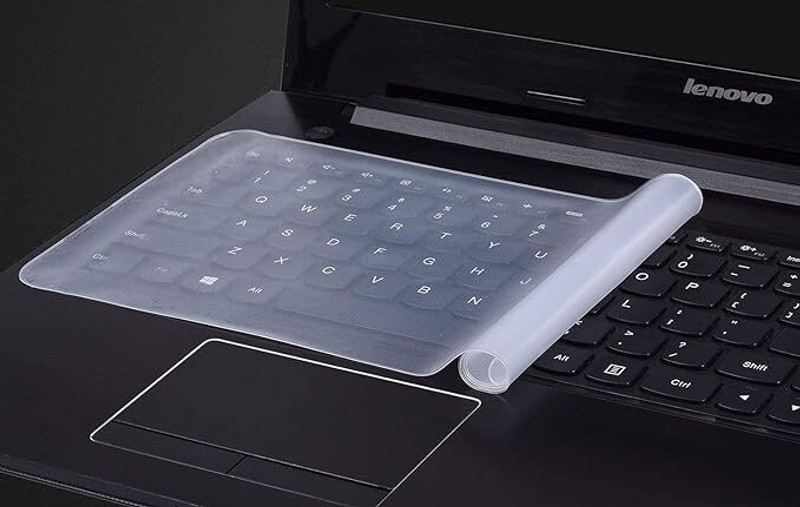 Viprax Silicone Keyboard Protector Dust Cover Compatible Skin 15.6 inch (Pack of 1) Laptop Keyboard Skin(Transparent)