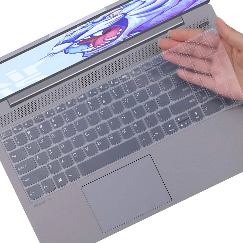 RAYA Silicone Keyboard Skin Cover for Lenovo ideapad Slim3 & Slim5 15.6 inch Laptops | Lenovo ThinkBook 15 and Lenovo V15 Laptop Keyboard Skin(Black)