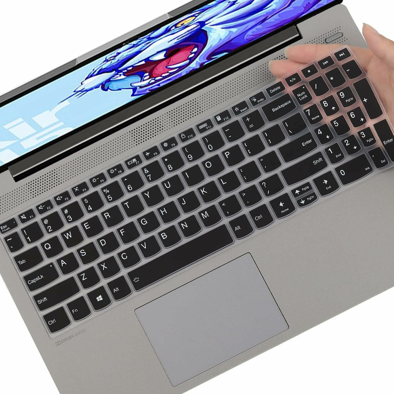 Saco Keyboard Protector Cover for - Black Lenovo V15 G2 ITL 82KB00JEIH, Ideapad 5 15ALC05 82LN00R9IN 15.6 Inch Laptop Keyboard Skin(Black)