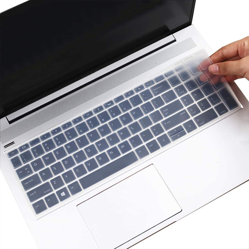 Saco Protector Skin Keyboard Cover for 15.6/17.3 Inch HP ProBook 450(G5/G6/G7) 455(G5/G6/G7)/650 G4 G5 G7 and 17.3" HP ProBook 470 G5 Keyboard Skin(Transparent)