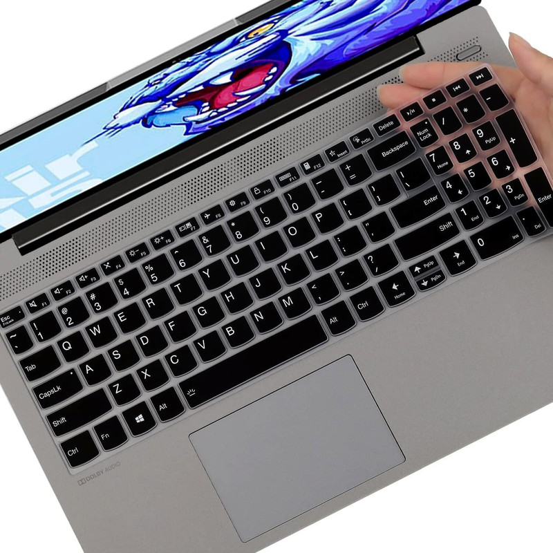 Saco Laptop Keyboard Protector Cover Compatible for Lenovo IdeaPad Slim 3 82RK00XDIN | 82RK00VTIN | 82XQ008VIN 15.6 Inch Laptop Keyboard Skin(Black)