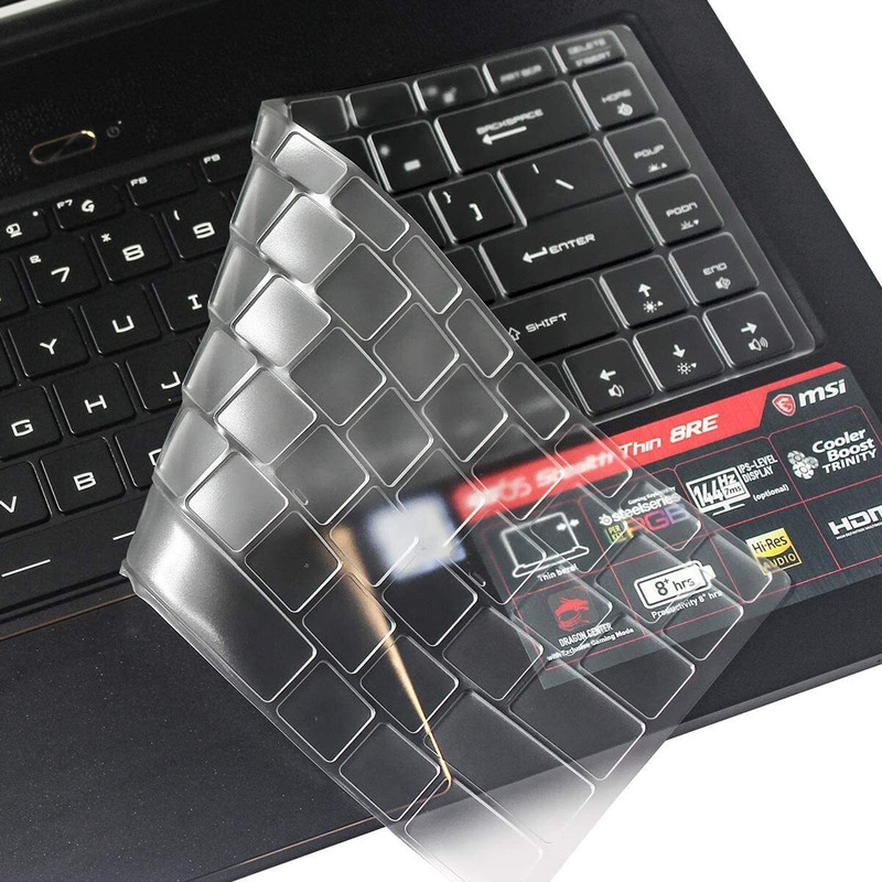 oaky Premium Keyboard Skin for MSI GF65 15.6 inch Gaming Laptop Waterproof Dust-Proof Ultra Thin Keyboard Skin(TPU Transparent)