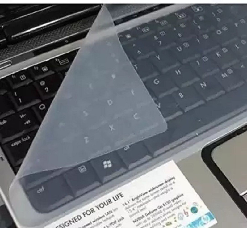 DELOX Laptop Keyboard Cover & Guard All Laptop Keyboard-(Compatible laptop size-14") Laptop Keyboard Skin(Transparent)