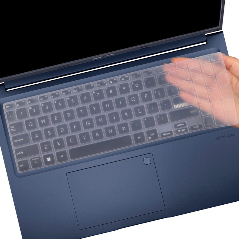 Saco Keyboard Protector for 2025 ASUS Vivobook 14 X1404VAP-EB542WS & X1404VA-NK761WS Series 14 Inch Laptop Keyboard Skin(Transparent)