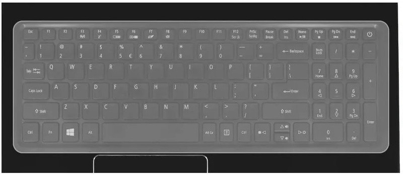 KACA Dust and Dirt Potector for Asus VivoBook 15 X509JA-BQ843T (15.6 inch)(Pack of 1) Laptop Keyboard Skin(Transparent)