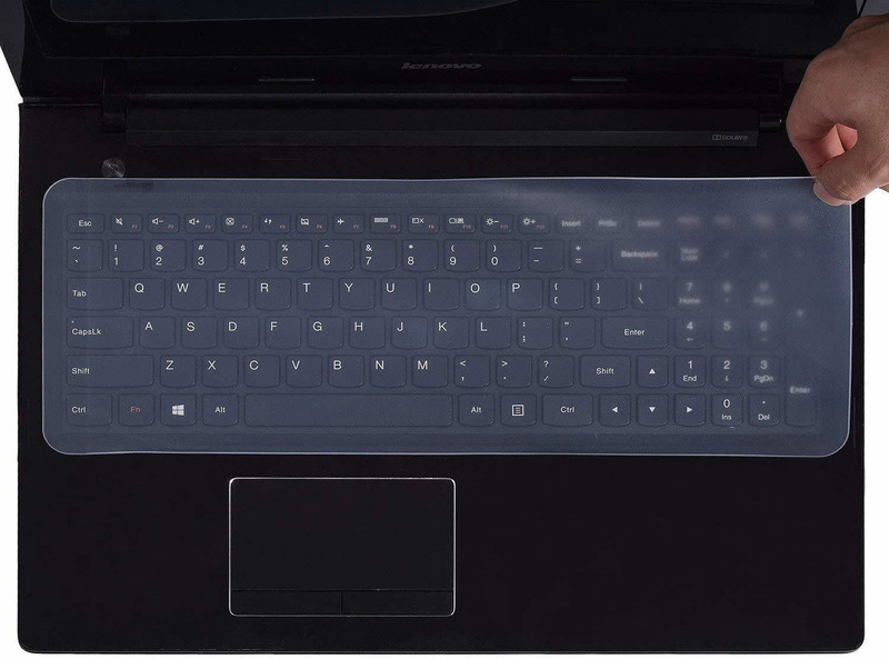 EWFZRK Universal Silicone Cover | Dust Protector for 15.6-inch (Clear/Transparent) Laptop Keyboard Skin(Transparent)