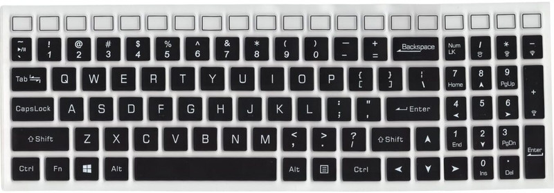 Saco Laptop Keyboard Skin for ALG AL15G-53 (2025) 15.6 Inch Gaming Laptop Keyboard Skin(Black)