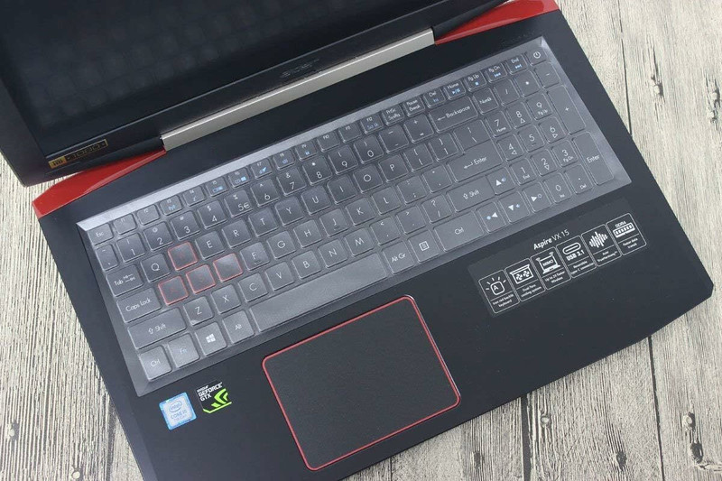 Saco Dust Cover Keyboard Skin for Acer Nitro 5 AN515-52-57WR 15.6 Inch Laptop Keyboard Protector Keyboard Skin(Transparent)