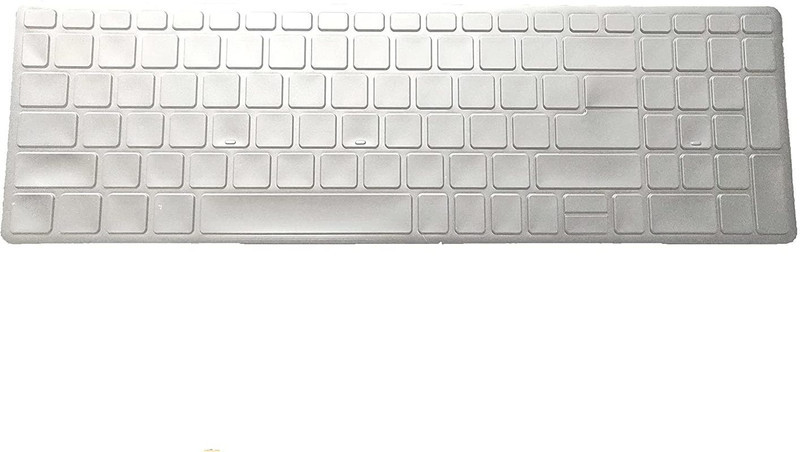 Saco Silicone Protector Skin Keyboard Cover for Acer Travelmate TMP215-53 15.6 Inch Laptop (2022) Keyboard Skin(Transparent)