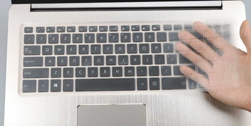 Saco (Keyboard Skin) Keyboard Cover for 15.6 Inch 2019 Model Asus Vivobook Pro 15 Yx570 Yx570u/Zd Fx570 F570u N580g Nx580v N580vd Keyboard Skin(Transparent)