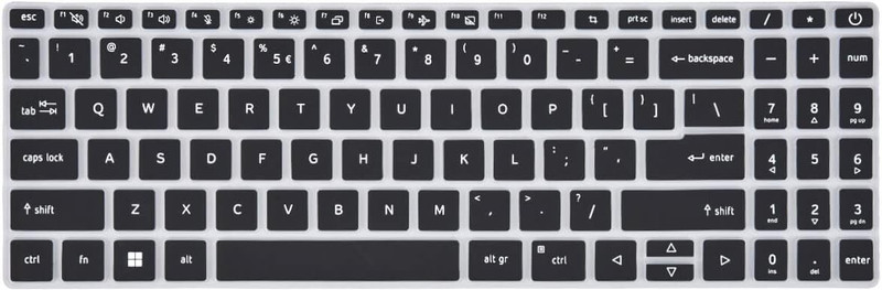 RAYA Silicone Keyboard Cover for Acer Nitro V ( ANV15-41 / ANV15-51 ) Acer Aspire 5 ( A515-57G / A515-58GM ) Acer Aspire 7 (A715-51G / A715-76G) Gaming Laptops Keyboard Skin(Black)