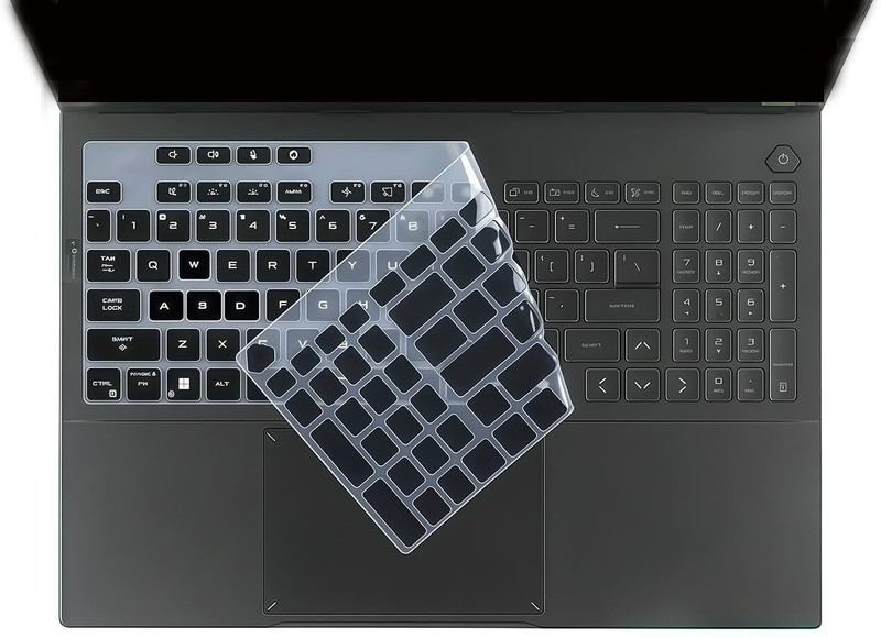Saco Keyboard Cover for ASUS TUF F16 (2025) FX608JH FX608JMR Series & ASUS TUF A16 (2025) FA607NUG FA608PP Series 16 Inch Gaming Laptop Keyboard Skin(Black)