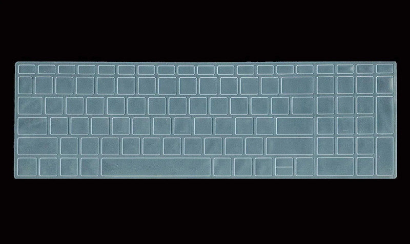 Saco Silicone Skin Keyboard Cover Compatible for HP 15s- Fq2627TU Series Laptop - launch year 2022 Keyboard Skin(Black)