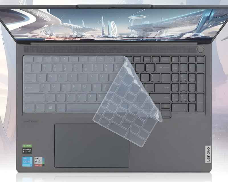RAYA Silicone Keyboard Skin Cover for 2025-2023 Lenovo Thinkbook 14 Laptop [ Gen 6 / Gen 7 / Gen 8 ] Lenovo Thinkbook 14 Keyboard Skin(Transparent)