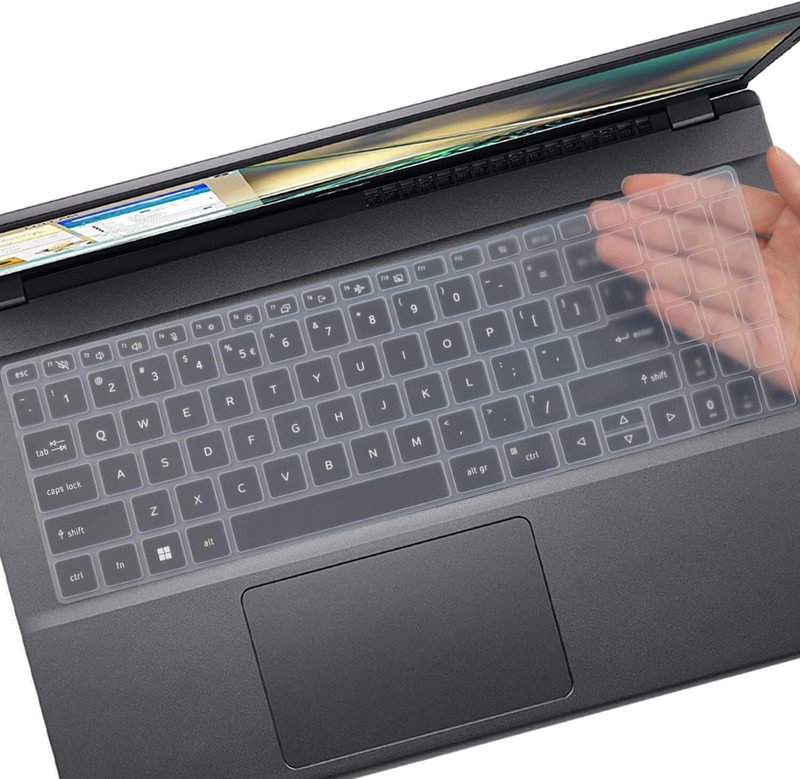 Saco TPU Keyboard Protector Skin Compatible for Acer Nitro V Gaming Laptop ANV15-51 | Acer Aspire 3 A315-59 | A315-24P | A315-510P Series 15.6 Inch Laptop Keyboard Skin(Transparent)