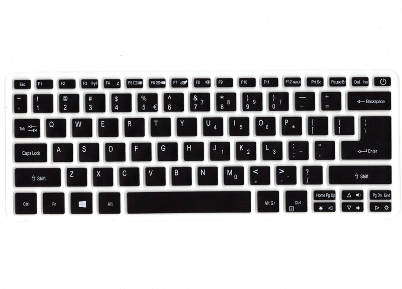 Saco Keyboard Protector 14 Inch Laptop Dust Cover for A314, A514 Acer Aspire 3 A314-21,22 14"/Swift 3 SF314-57,42-R9YN 14"/Aspire 5 A514-54 14" Keyboard Skin(Black)