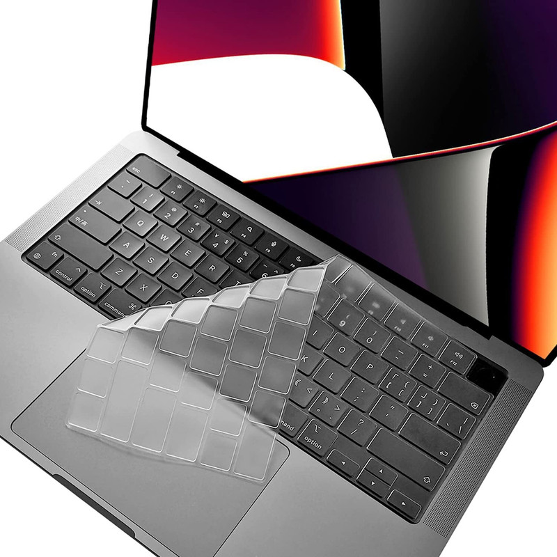 oaky OK-MBP-AIR-M2-2022-KP-TPU MacBook Air 13.6 inch 15.3 inch M2 M3 & MacBook Pro 14/16 inch 2021 Keyboard Skin(TPU Clear)