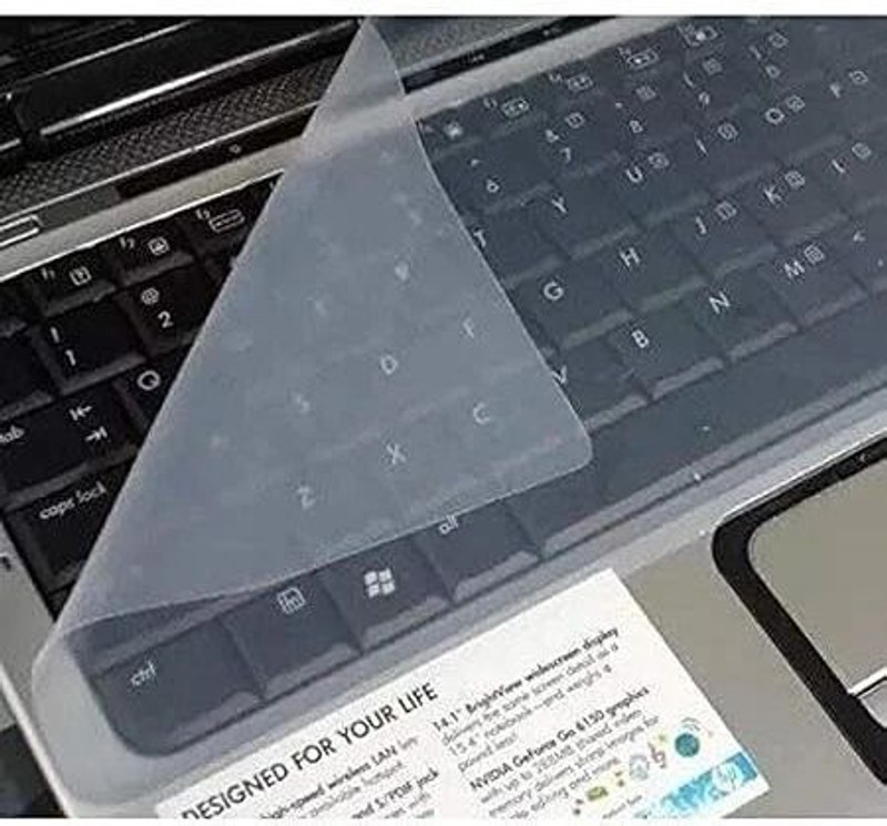 UMVZR 15.6 inch, Laptop Keyboard Silicon Cover, Laptop keypad Cover, Dust Protector-13 Laptop Keyboard Skin(Transparent)