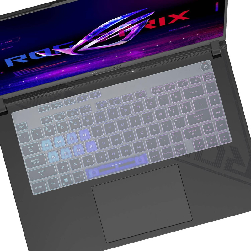 RAYA Silicone Keyboard Cover for ASUS ROG Strix G16 and ASUS ROG Strix Scar 16 Gaming Laptops Keyboard Skin(Transparent)
