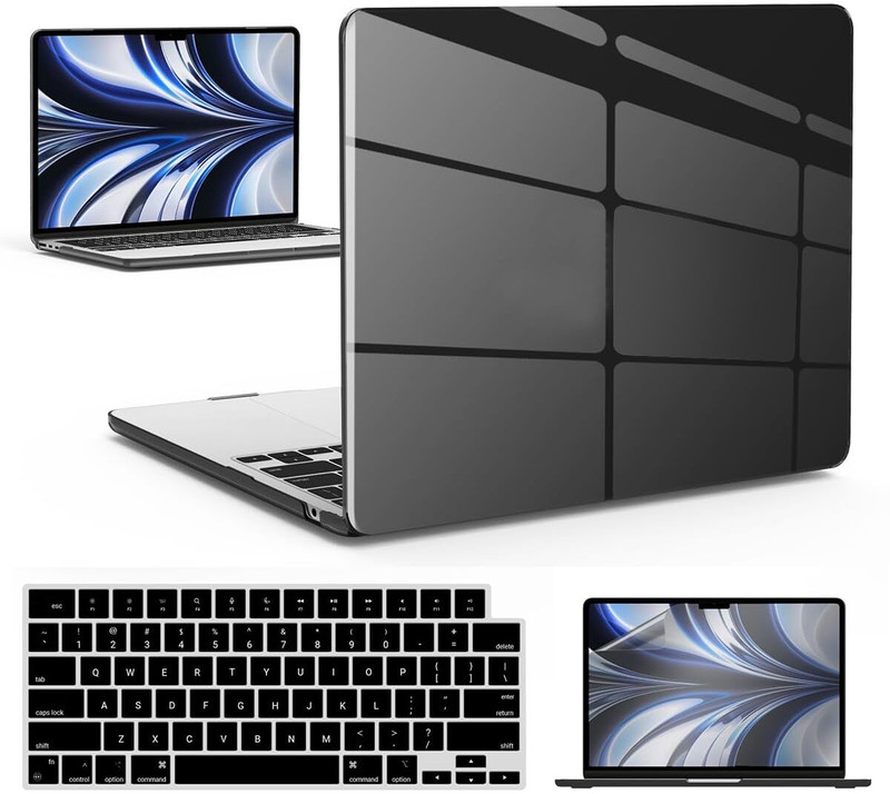 gustave Compatible MacBook Air 13 inch Case for M2 2024 2023 2022 Model A2681 Plastic Laptop Skin Compatible for 13.6 inch(Theme: Solids)
