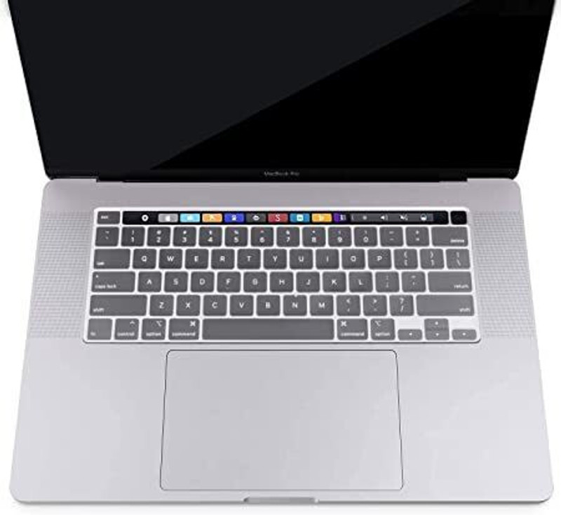 Saco Silicone Keyboard Skin Cover Compatible for Apple MacBook Pro 13.3-inch Launch Year 2020 Keyboard Skin(Transparent)